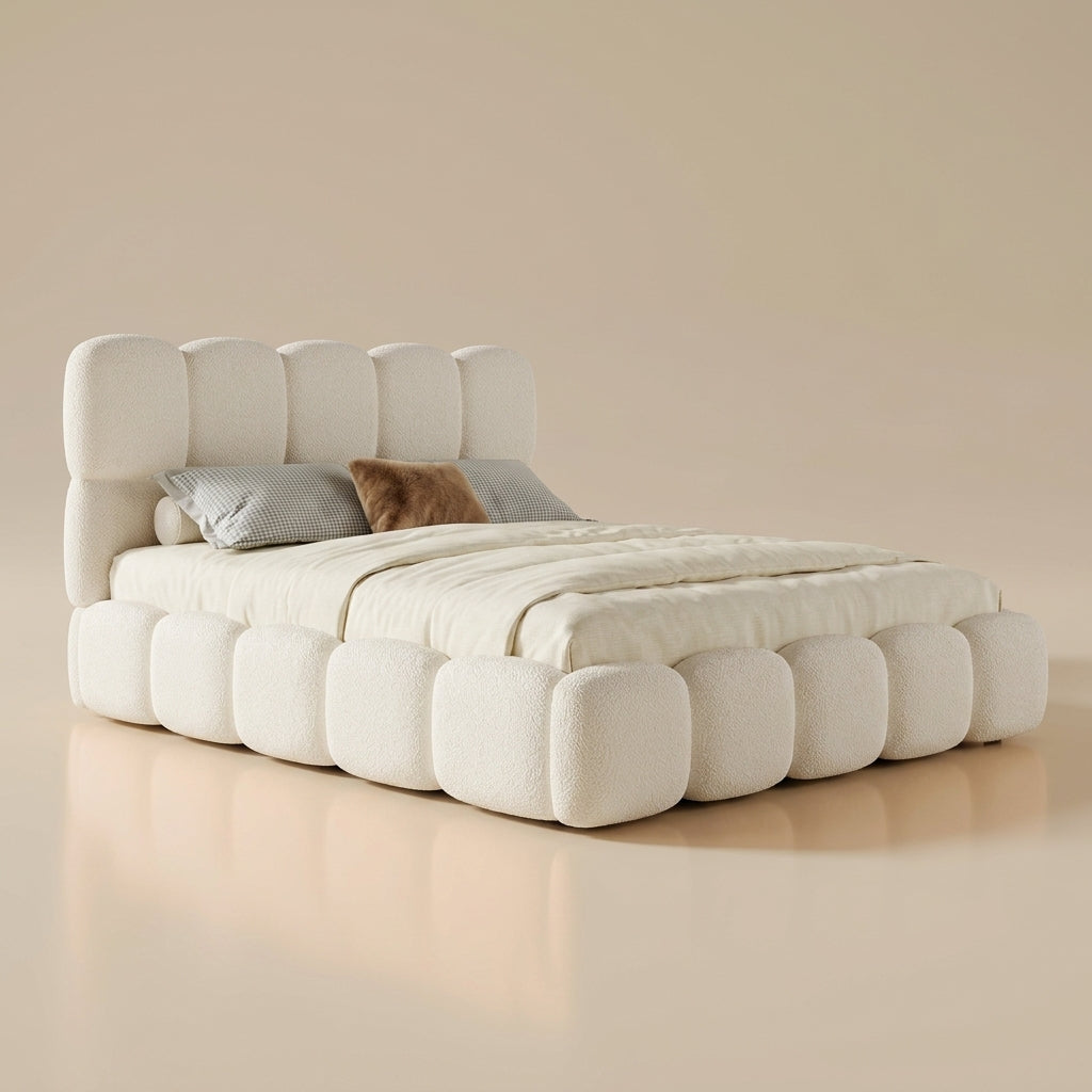 De Bouclé Suite — wit design opbergbed met hydraulisch liftsysteem - Luxe Hotel Chique Opbergbed - LivaCasa