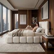 De Bouclé Suite — wit design opbergbed met hydraulisch liftsysteem - Luxe Hotel Chique Opbergbed - LivaCasa